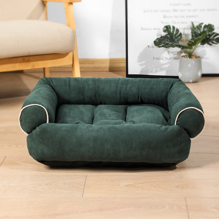 Luminari Sofa dla psa z podłokietnikami i miękkim pluszem