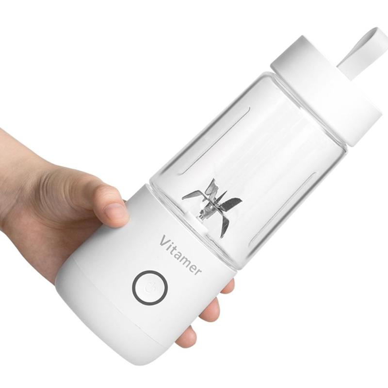 Różowy przenośny blender butelka z owocami