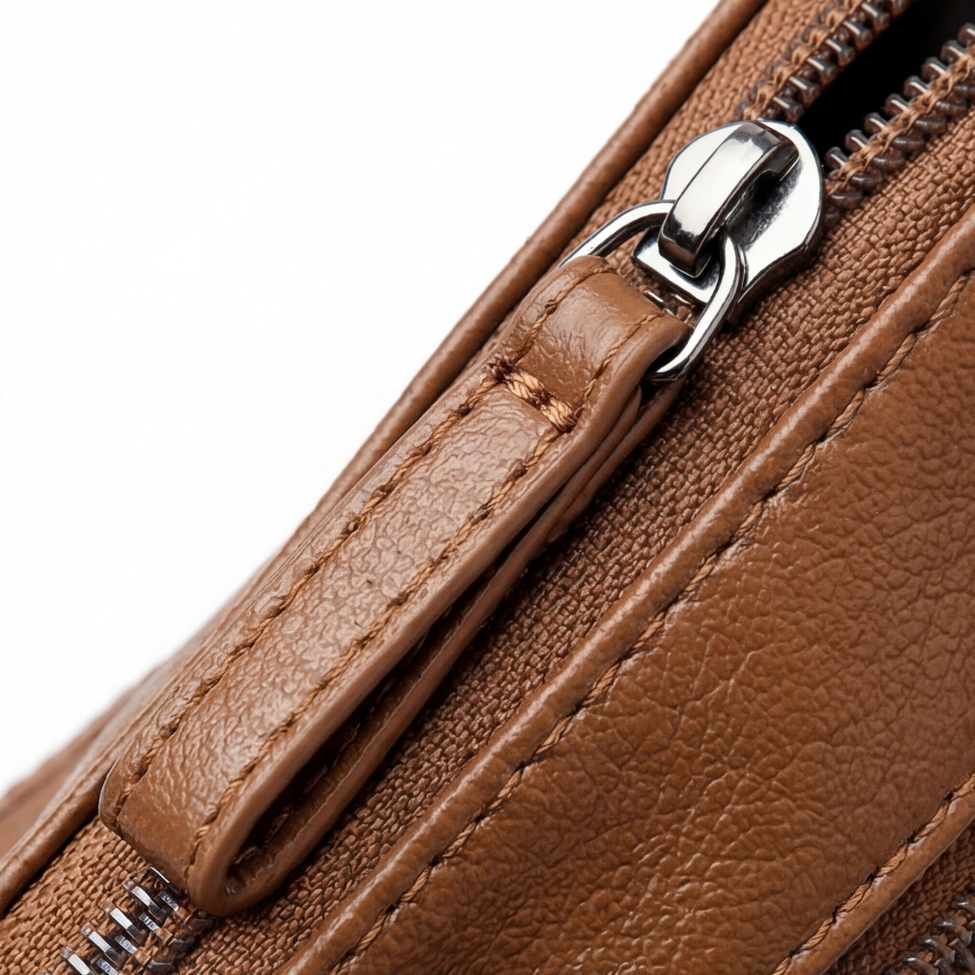 Caressa – Miękka skórzana torebka crossbody z wieloma kieszeniami