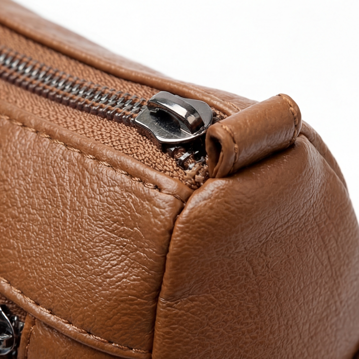 Caressa – Miękka skórzana torebka crossbody z wieloma kieszeniami