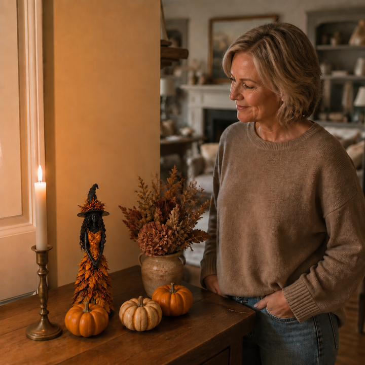 Emberwitch – Figura Czarownicy Jesiennej, Elegancka, Nie Straszna