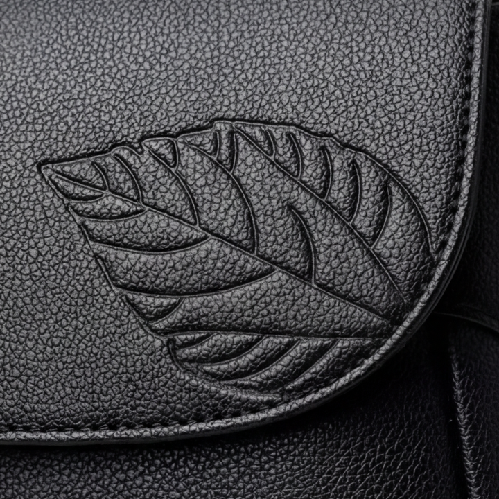 Leafara - Elegancka Torebka Na Ramię z Detalem Liścia
