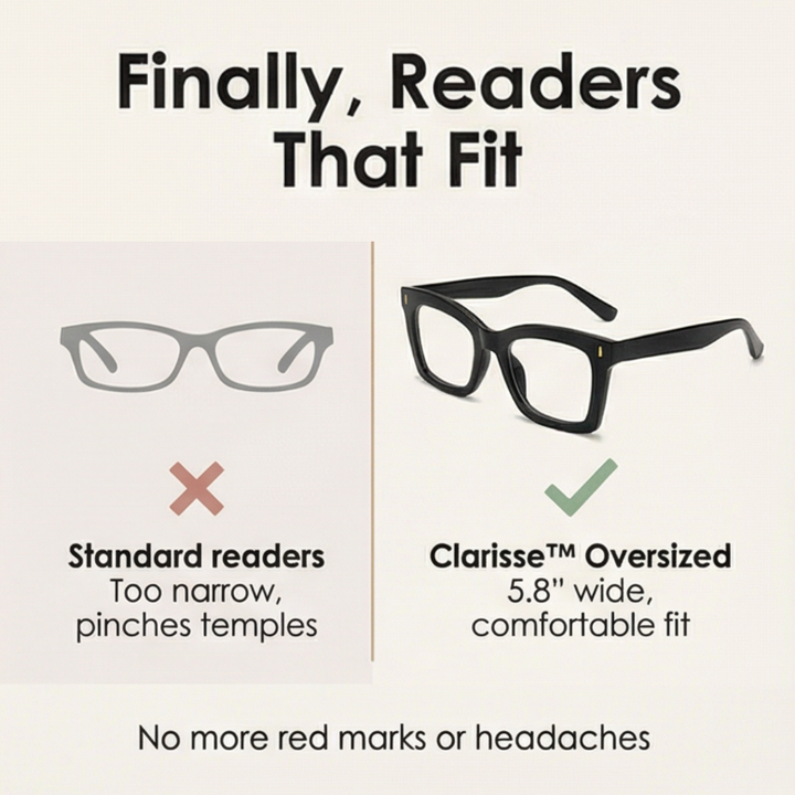 Clarisse – Stylowe Okulary Powiększające w Rozmiarze Oversize dla Kobiet