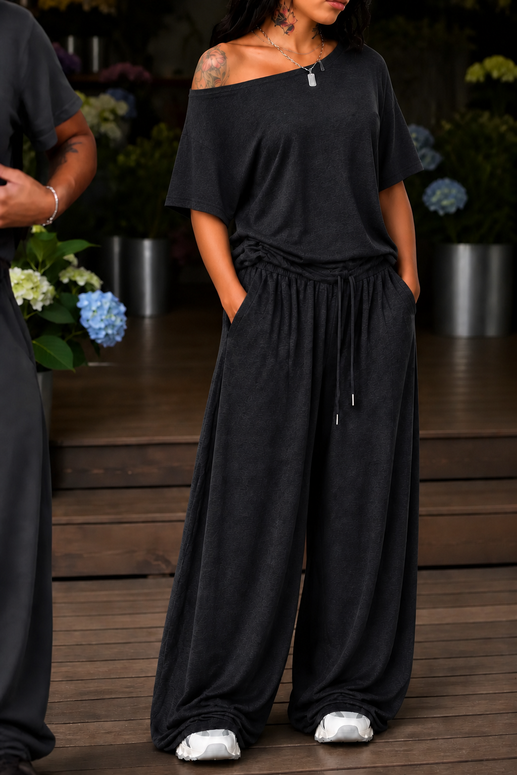 Wearbella – Zestaw z szerokimi nogawkami bez ramiączek