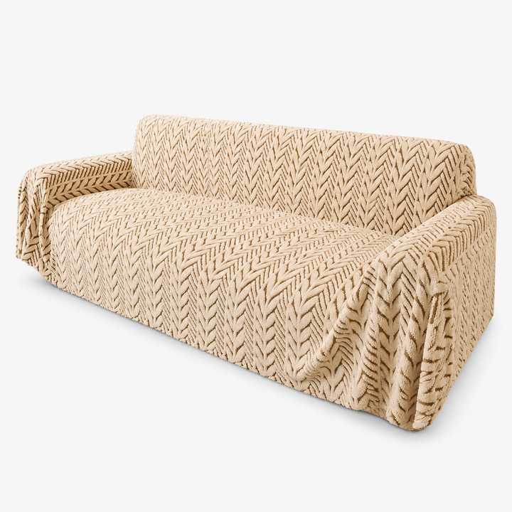 Snugstay – Pluszowy Pokrowiec na Sofę z Antypoślizgowym Rozciągliwym Materiałem