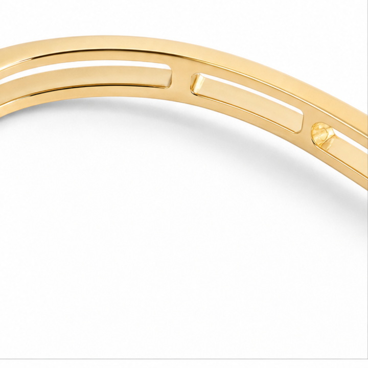 Veluna – Złota Bransoletka z Kryształami dla Kobiet
