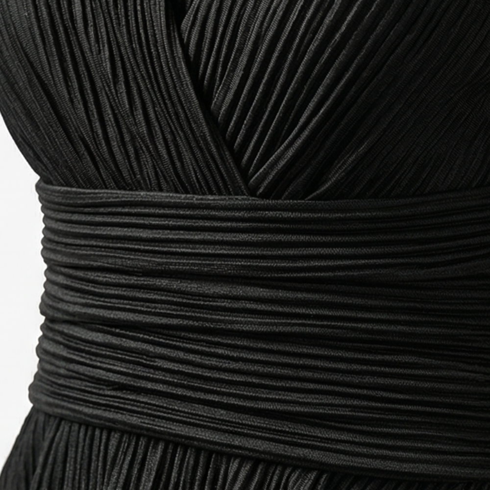 Vivara – Zestaw damski z plisowanym peplum i wcięciem w talii