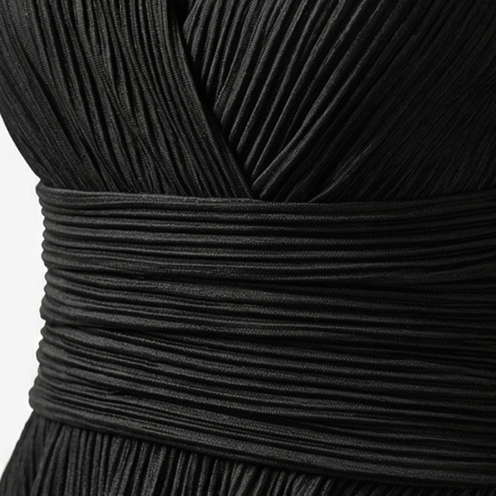 Vivara – Zestaw damski z plisowanym peplum i wcięciem w talii