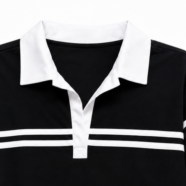 Wearbella – Sweter w paski z patchworkiem i szerokie spodnie