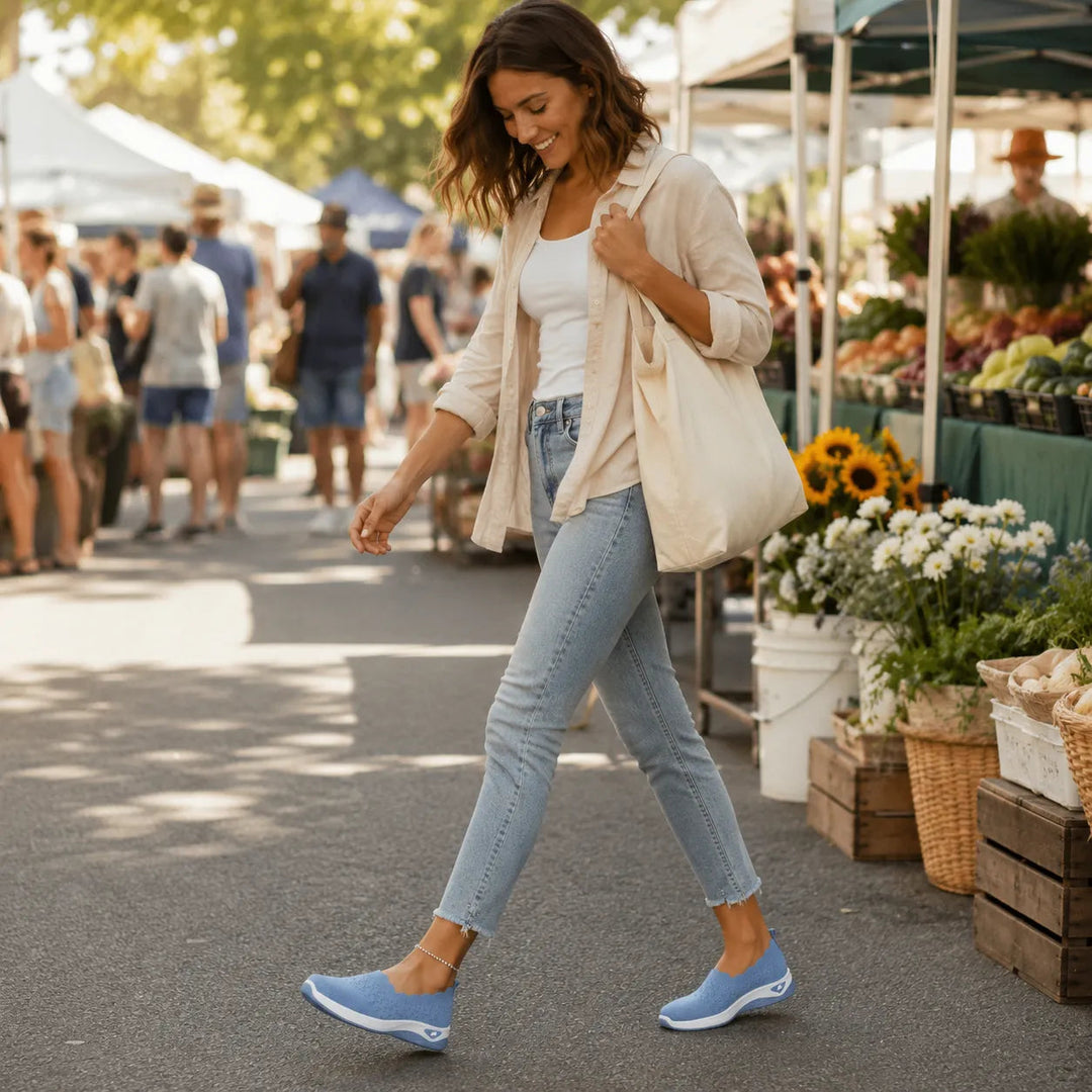 Wavella – Lekkie Buty Slip-On do Chodzenia dla Kobiet