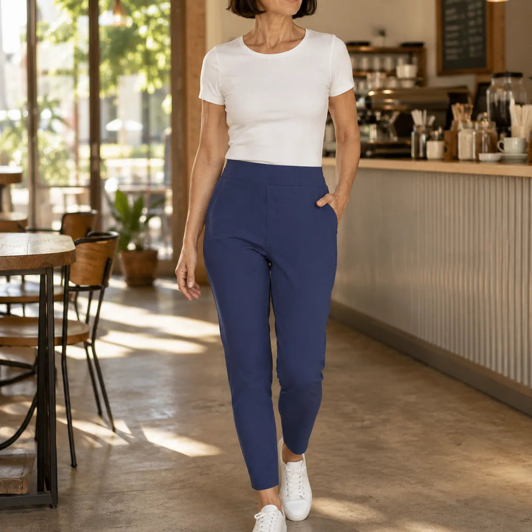 Wearlyn – Spodnie 7/8 z wysokim stanem i głębokimi kieszeniami