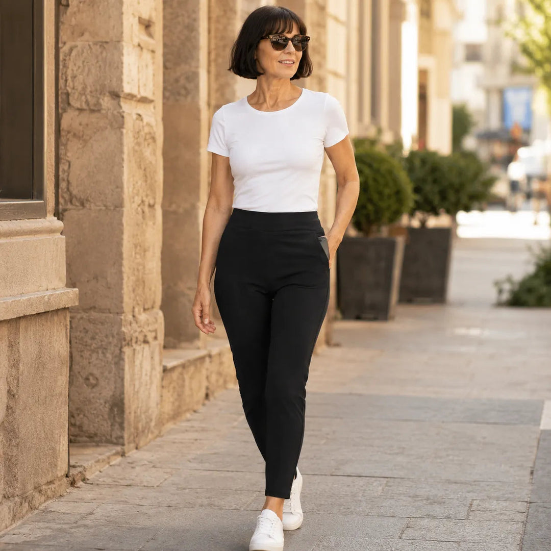 Wearlyn – Spodnie 7/8 z wysokim stanem i głębokimi kieszeniami