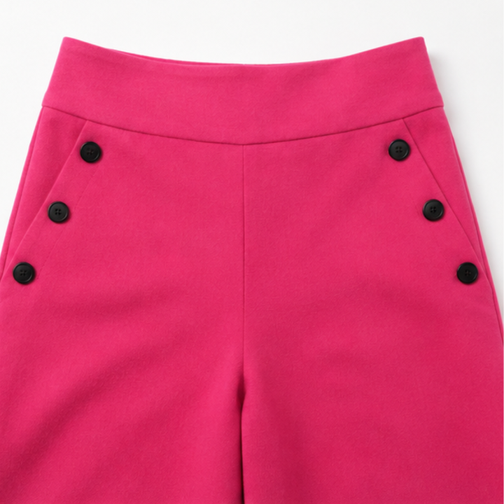Highline – Spodnie w stylu marynarskim z szerokimi nogawkami