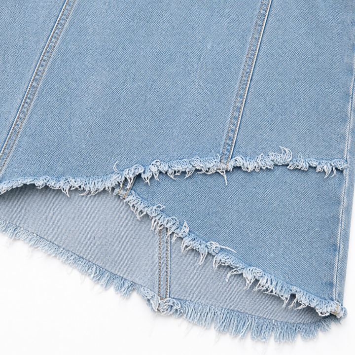Solera – Sukienka mini z dekoltem typu cold shoulder, z zamkiem i frędzlami