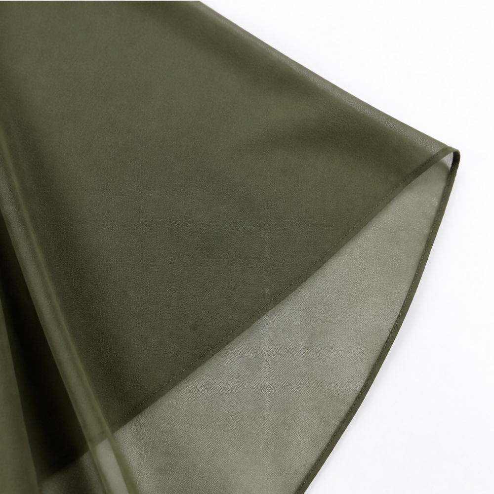 Draperie – Asymetryczna Sukienka Maxi z Rękawami Kapturowymi