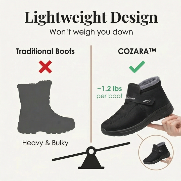 Cozara - Zimowe buty wsuwane z futerkiem