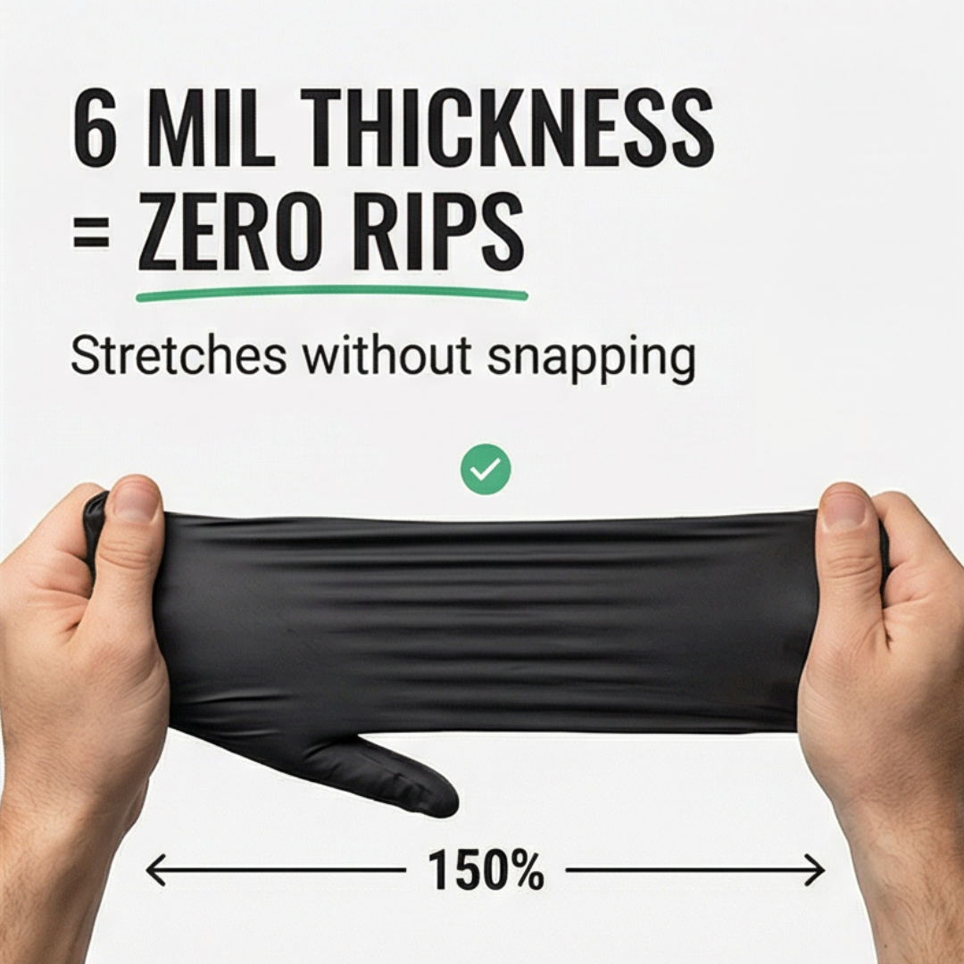 Gripshield - Rękawice nitrylowe o dużej wytrzymałości (opakowanie 100 szt.)