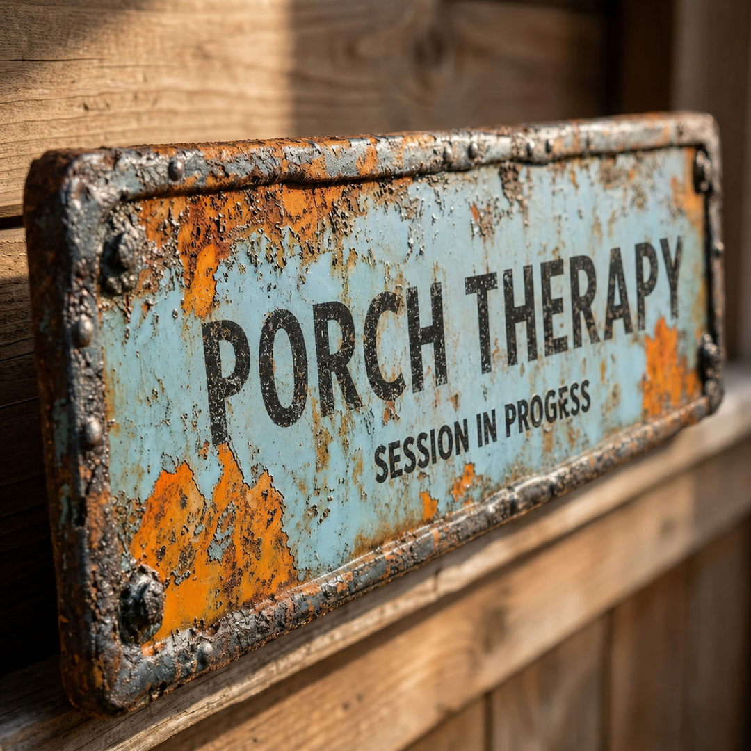 Porchly – Tablica Terapeutyczna na Werandzie w Stylu Vintage