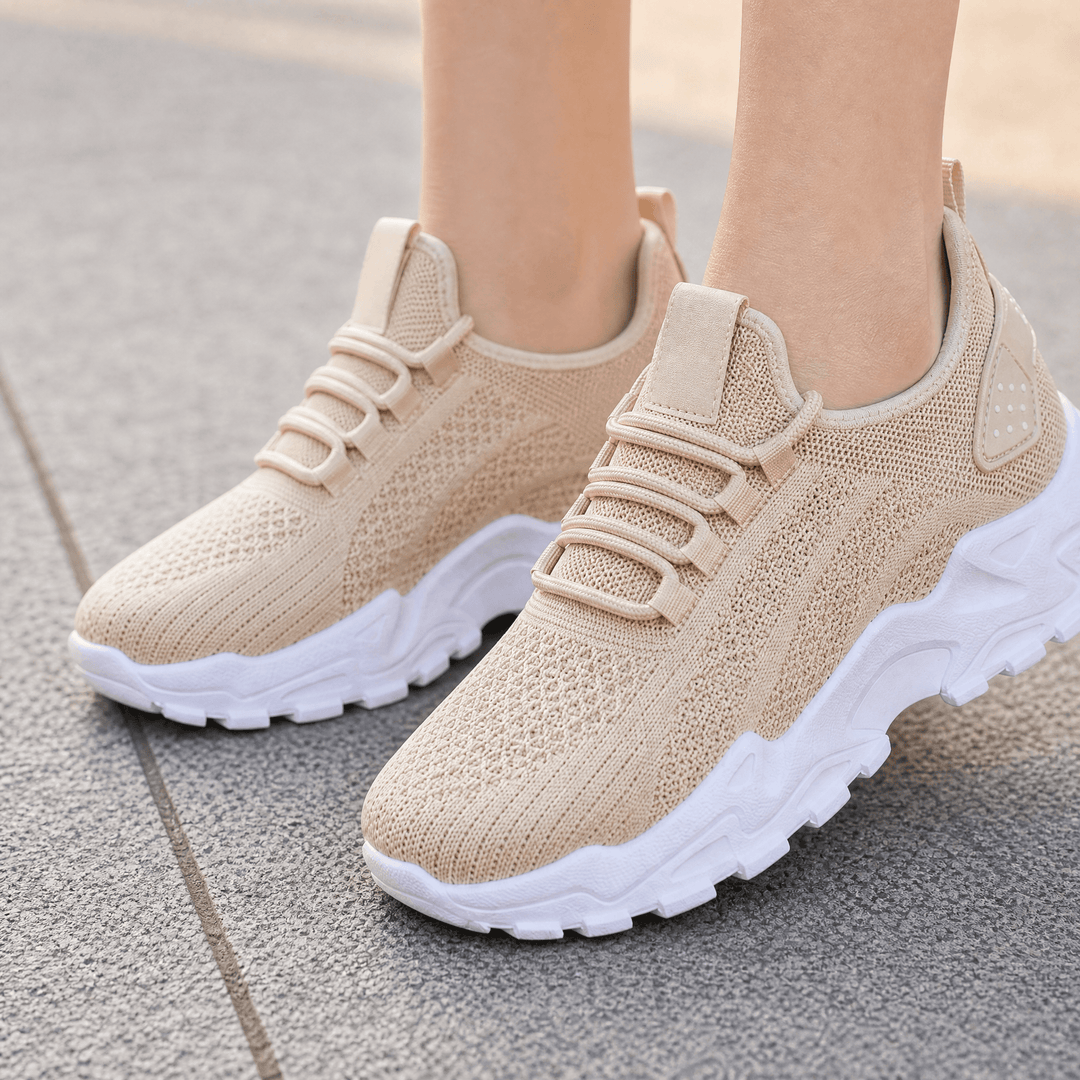 Aerloom – Damskie Oddychające Sneakersy Dzianinowe na Całodniowy Komfort