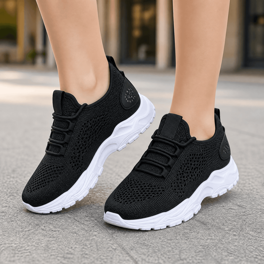 Aerloom – Damskie Oddychające Sneakersy Dzianinowe na Całodniowy Komfort