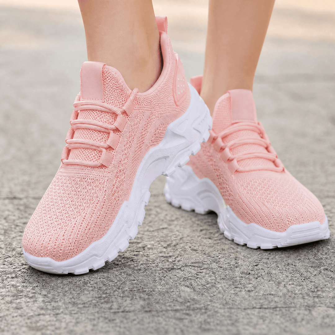 Aerloom – Damskie Oddychające Sneakersy Dzianinowe na Całodniowy Komfort