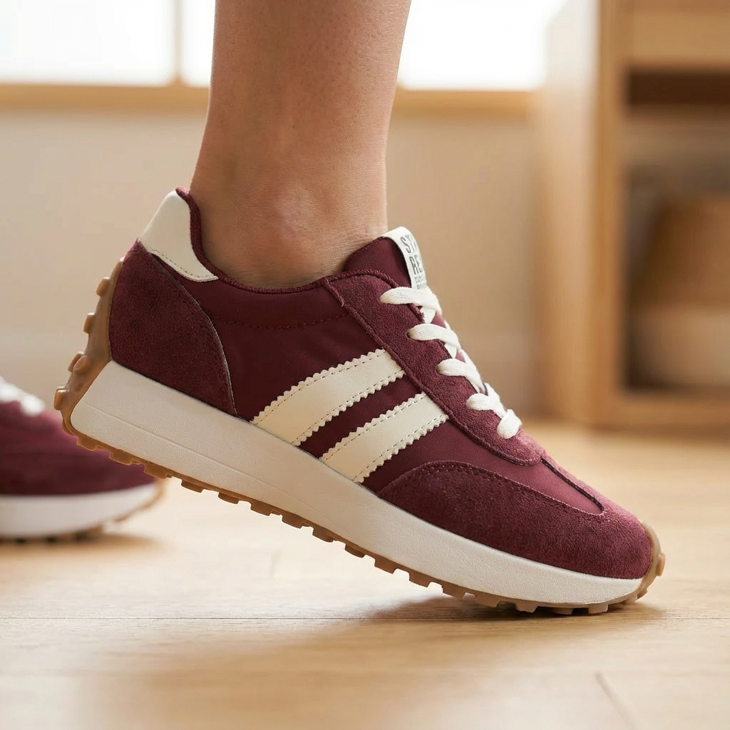 Velora - Retro zamszowe sneakersy dla całodziennych komfortu