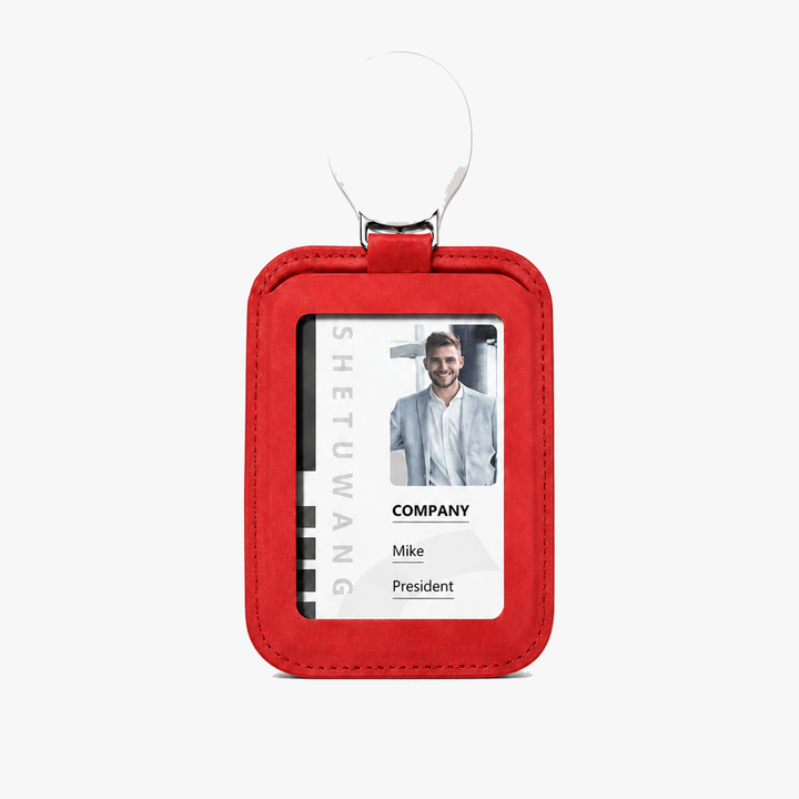 Carden – Składany holder na identyfikator z ekoskóry
