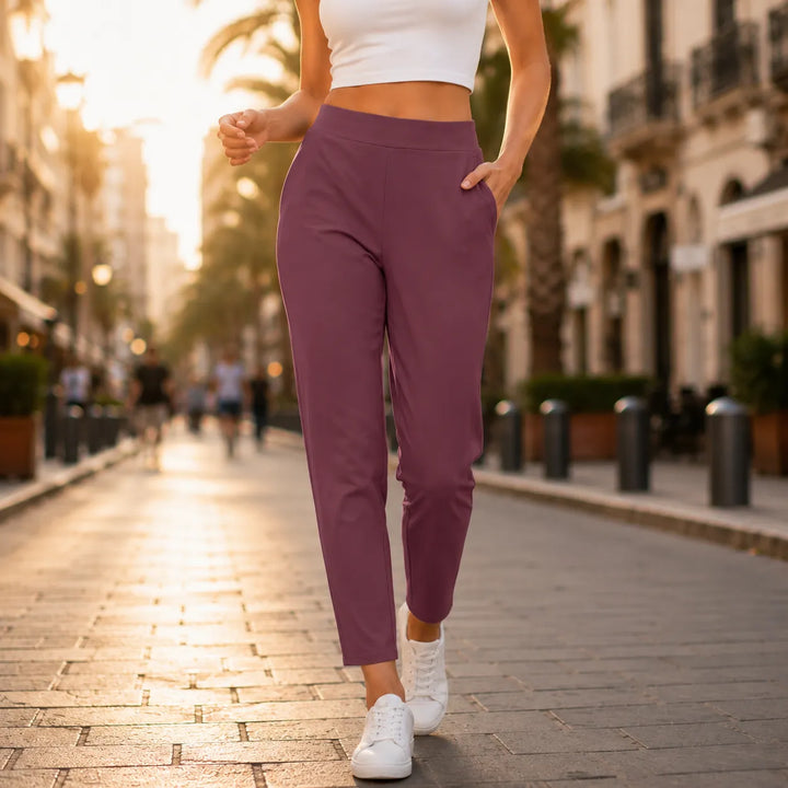 Wearlyn – Spodnie 7/8 z wysokim stanem i głębokimi kieszeniami