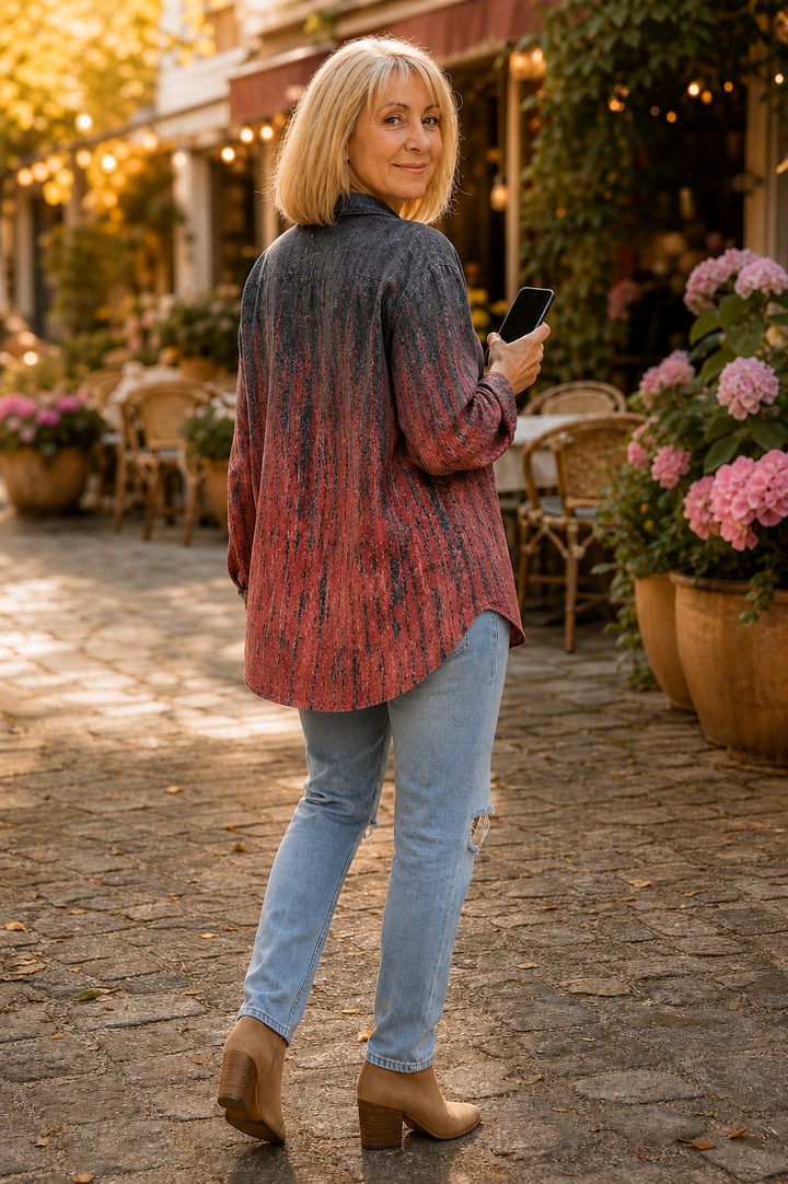 Wearbella – Koszula z nadrukiem w stylu vintage