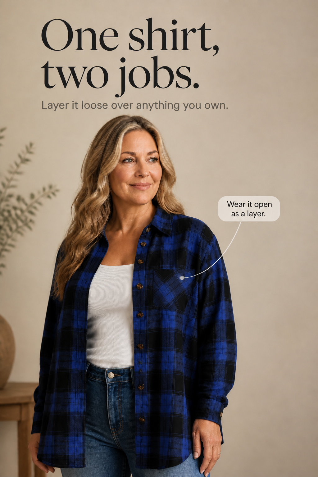 Overshirt &amp; Co – Oversized Koszula Flanelowa w Kratę Buffalo