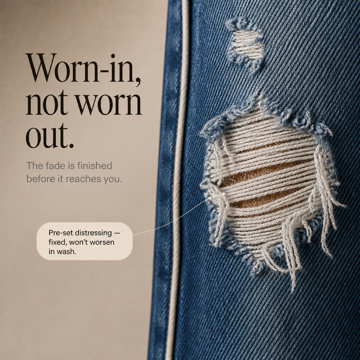 Trueline Denim – Dżinsy o wysokim stanie z prostymi nogawkami i pionowymi szwami
