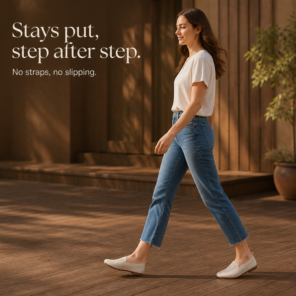 Widloom – Sneakersy Slip-On z Szerokim Noskiem