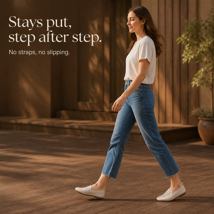 Widloom – Sneakersy Slip-On z Szerokim Noskiem