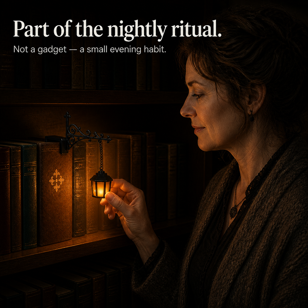Nightpost – Lampa uliczna jako podpórka na książki