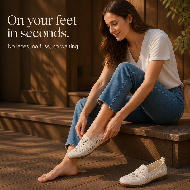 Widloom – Sneakersy Slip-On z Szerokim Noskiem