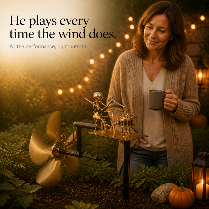 Windplayer – Metalowy Perkusista do Ogrodu