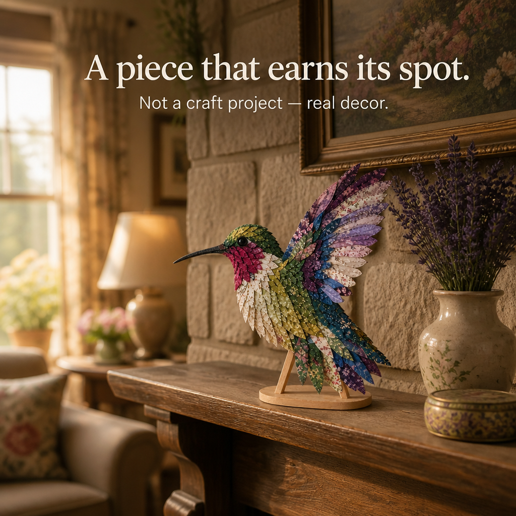 Wingmend – Zestaw do haftu 3D z ptakiem kolibrem
