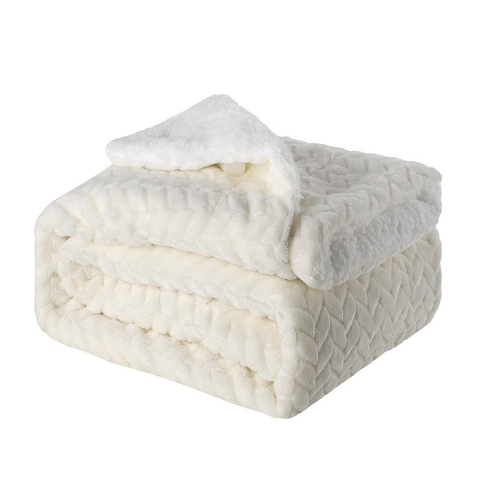 Luminari Gruby koc sherpa dwuwarstwowy z baranka