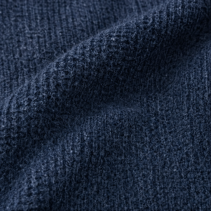 Airloom – Przesadnie Duży Sweter V-Neck z Otwartych Splotów