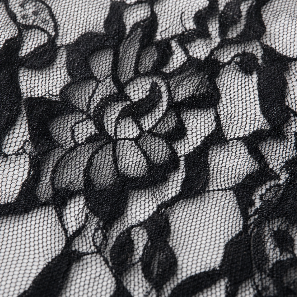 Sheerline – Legginsy z koronką w kwiaty z przezroczystą nakładką