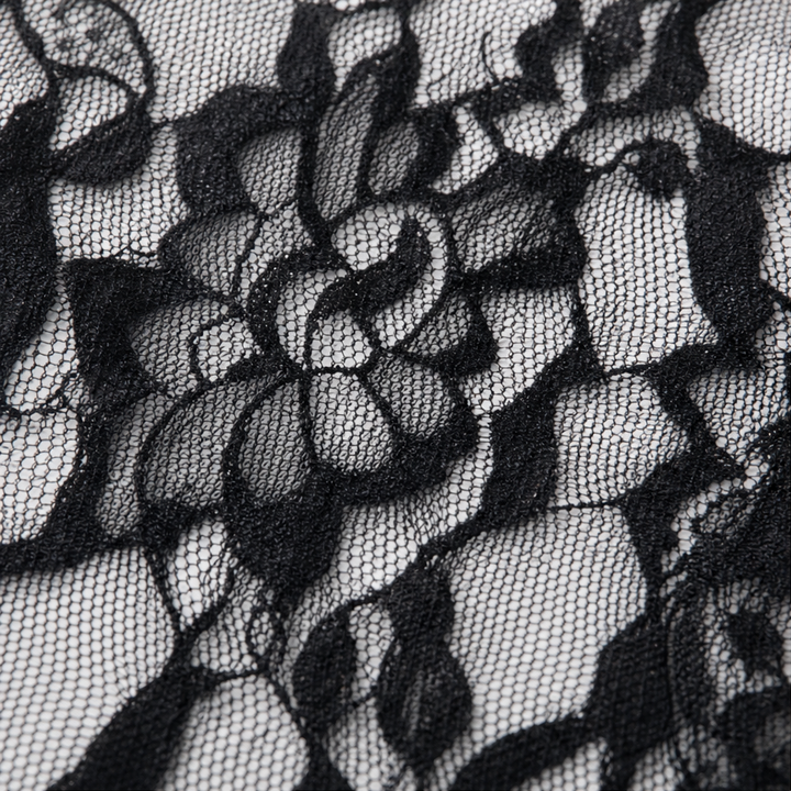 Sheerline – Legginsy z koronką w kwiaty z przezroczystą nakładką