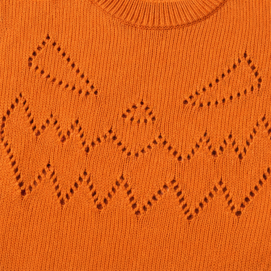 Hearthcott – Sweter z dzianiny z ażurowymi dyniami