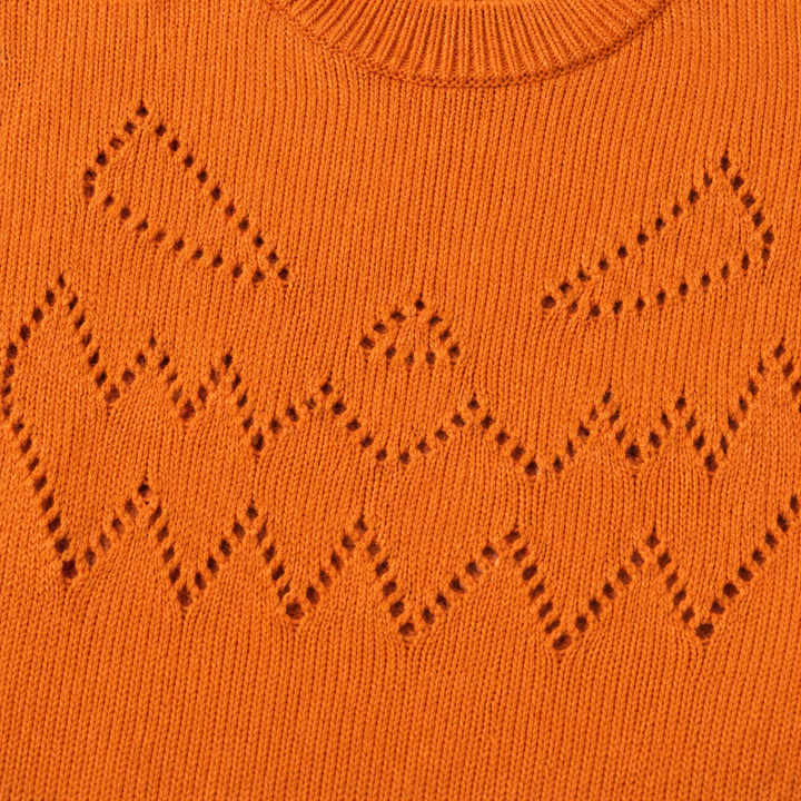 Hearthcott – Sweter z dzianiny z ażurowymi dyniami