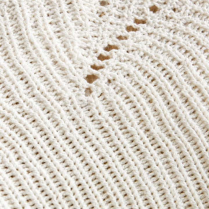 Wearbella – Sweter z Hollow Wave i rękawem Batwing
