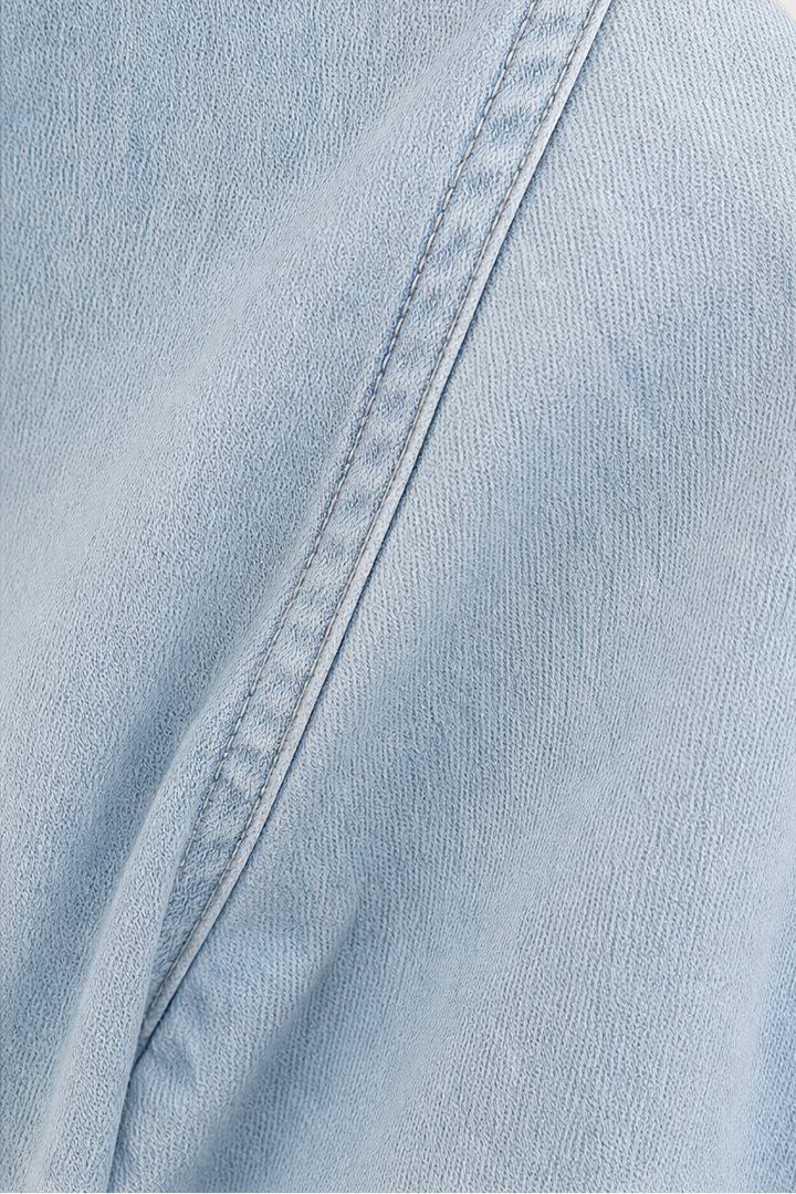Wearbella – Przesadnie Duża, Miękka Koszula z Dżinsu Chambray