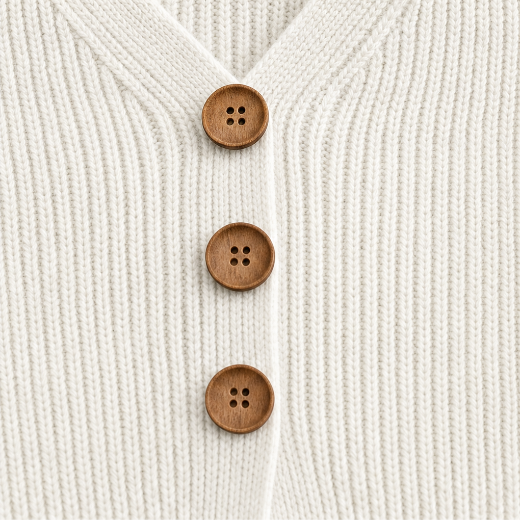 Vessa – Sweter z dzianiny z dekoltem w serek