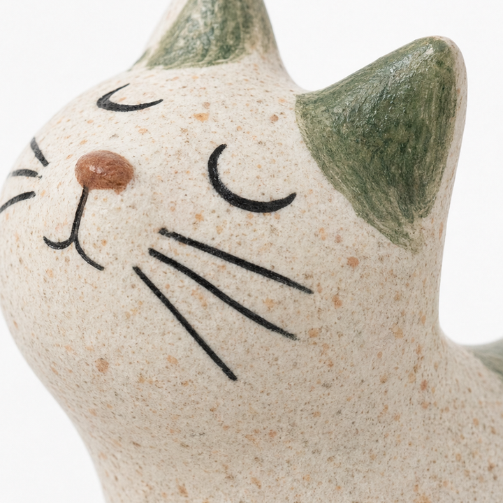 Hearthwhisk – Figurka kota rozciągającego się w leśnym stylu