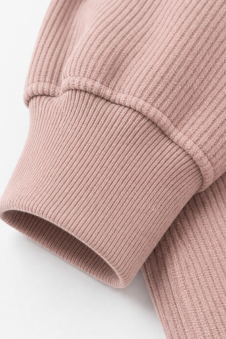 Corduvie – Bluza z kapturem w wyglądzie sztruksu z kieszeniami