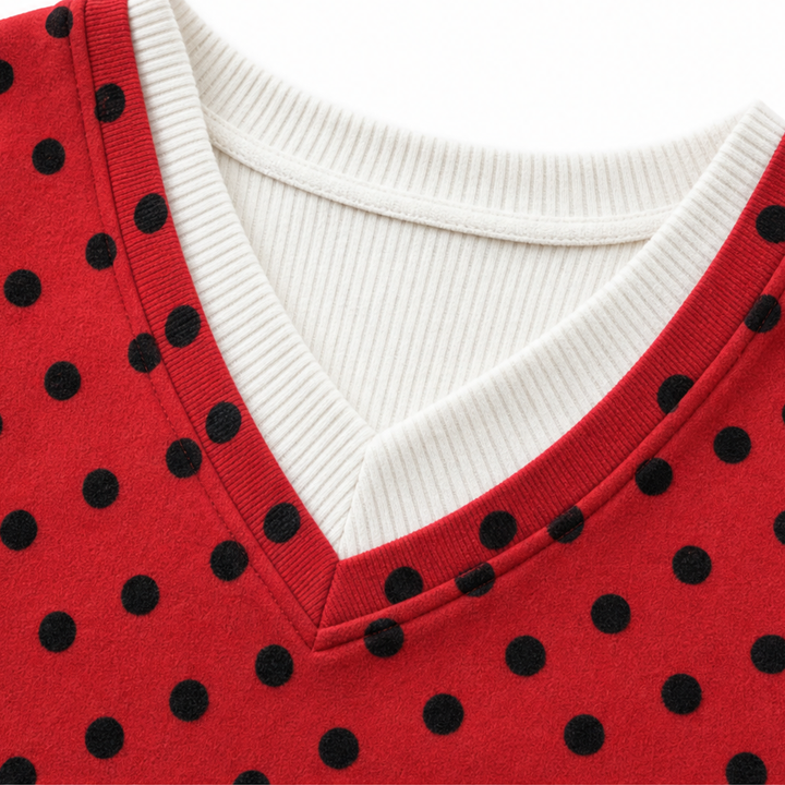 Wearbella – Sweter z kropkami w warstwach