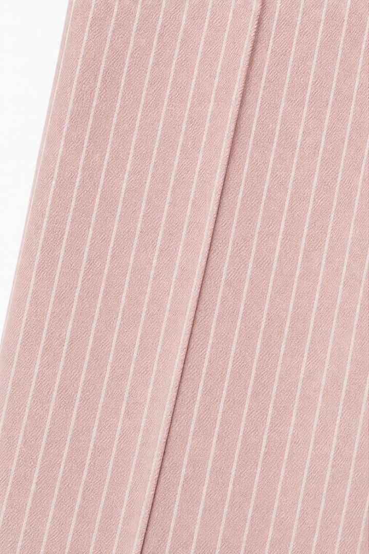 Longline – Spodnie w paski w stylu high-waist z szerokimi nogawkami